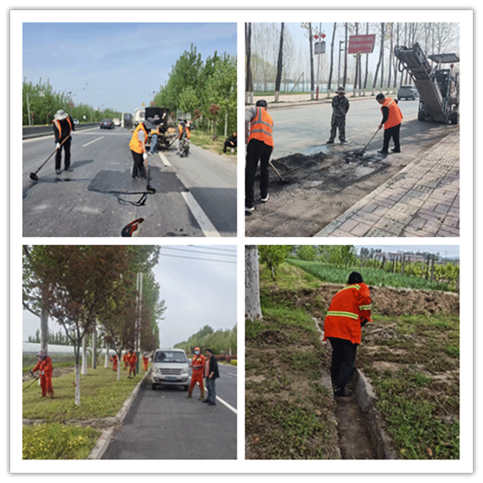 民权县公路事业发展中心春季干线公路养护会战目标任务大头落地