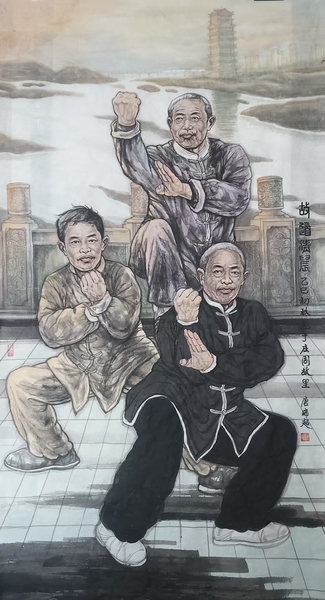 以画笔为赛事助威   绘就全民健身新画卷