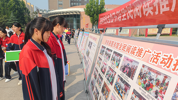 民权县图书馆开展全民阅读推广进校园活动